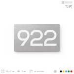 Номер на дверь 922, табличка на дверь для офиса, квартиры, кабинета, аудитории, склада, серая 120х70 мм, Айдентика Технолоджи