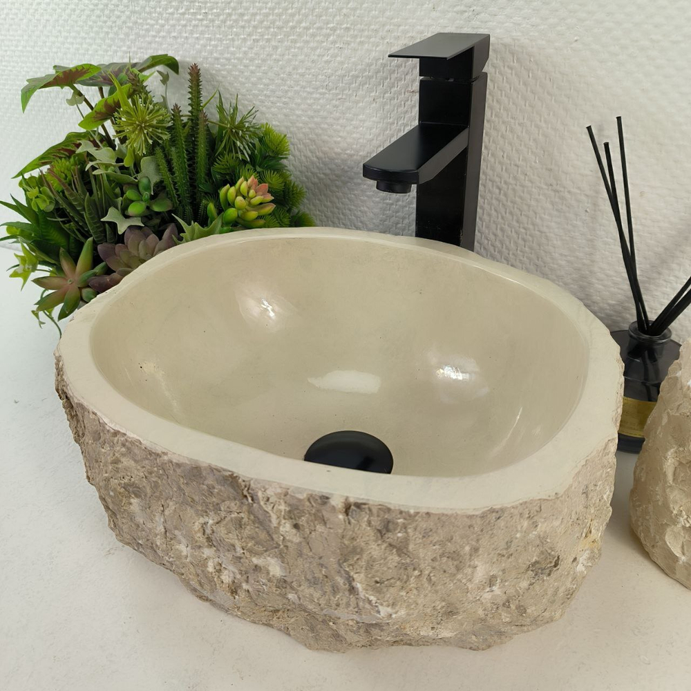 Раковина из мрамора Erozy Cream EM-65572 35*30*15 0868