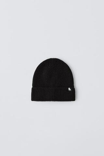 ZARA ШАПКА SKI, ЧЕРНЫЙ