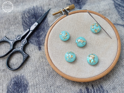 Магнит для игл "Голубой опал"