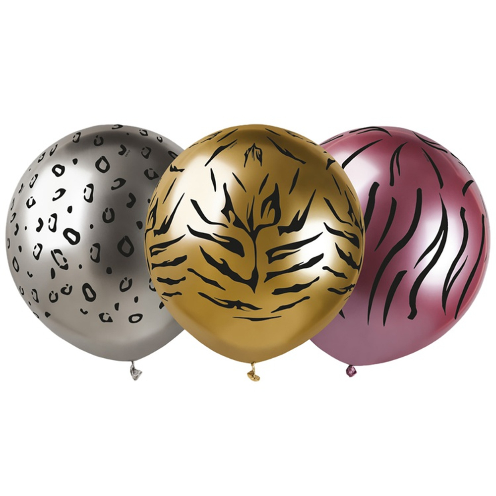 Шар латексный 45см Животные Сафари (Ассорти)