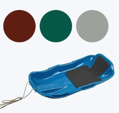 Санки с мягкой сидушкой и ручкой «Комета» 74×43×15 см, цвеи МИКС