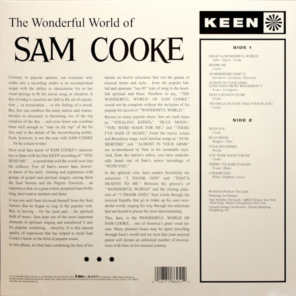 Sam Cooke / The Wonderful World Of Sam Cooke (LP)