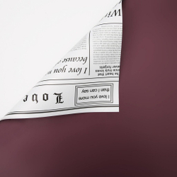 Пленка матовая 2-х сторонняя Газета 58см*10м