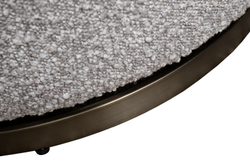 Кресло Верона(Verona) вращающееся, букле серый Orso-SER/бронза 70x77x80см Garda Decor