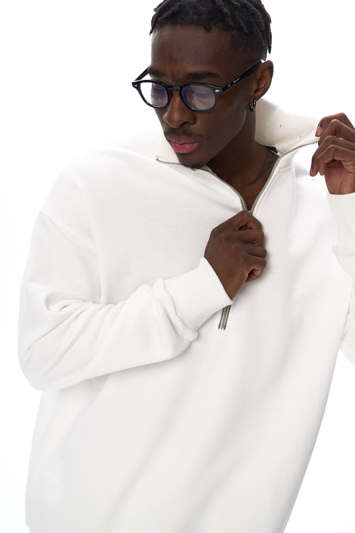 Худи из футера мужской, светло-серый меланж