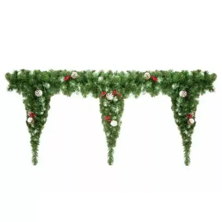 Сваг Императорский с декором заснеженный 200 см., ПВХ, ЕлкиТорг (52004)