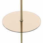 Citilux Вена CL402930T Торшер бронза со столиком и белым абажуром