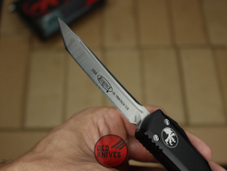 Нож Microtech Ultratech T/E - черная рукоять, танто клинок сатин + запчасти RK-387