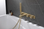Смеситель для ванны Abber Rund AF8730G золото матовое