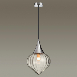 4949/1 PENDANT ODL22 401 хром/прозрачный/стекло Подвес E14 1*40W KESTA