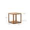 Приставной столик Maymai из массива дуба 50x50 см