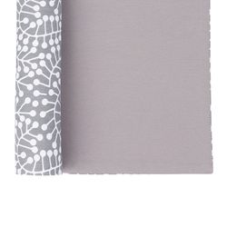 Салфетка двухсторонняя под приборы серая с принтом Спелая Смородина из коллекции Scandinavian touch, 35х45 см