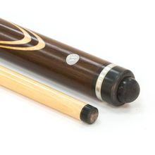 Кий для русского бильярда 2-pc "Классика" (коричневый граб, граб) 13 запилов