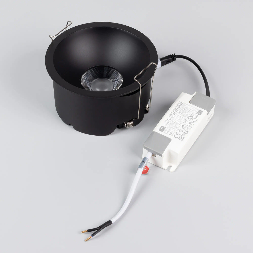 Светильник MS-HARBOR-R123-20W Day4000 (BK, 50 deg, 230V) (Arlight, IP20 Металл, 5 лет) 048279