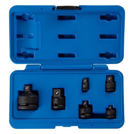 Цена на KING TONY (786P06) Набор переходников ударных 1/4", 3/8", 1/2", 3/4", 6 предметов, кейс