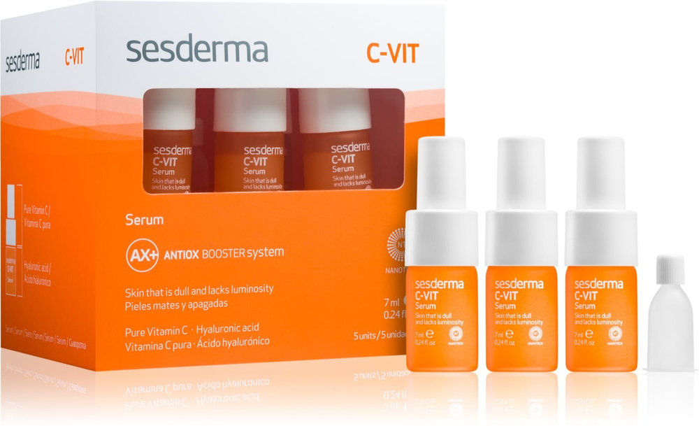 Sesderma C-Vit - омолаживающая двухкомпонентная сыворотка /  5 x 7  ml  / GTIN 8470003688604