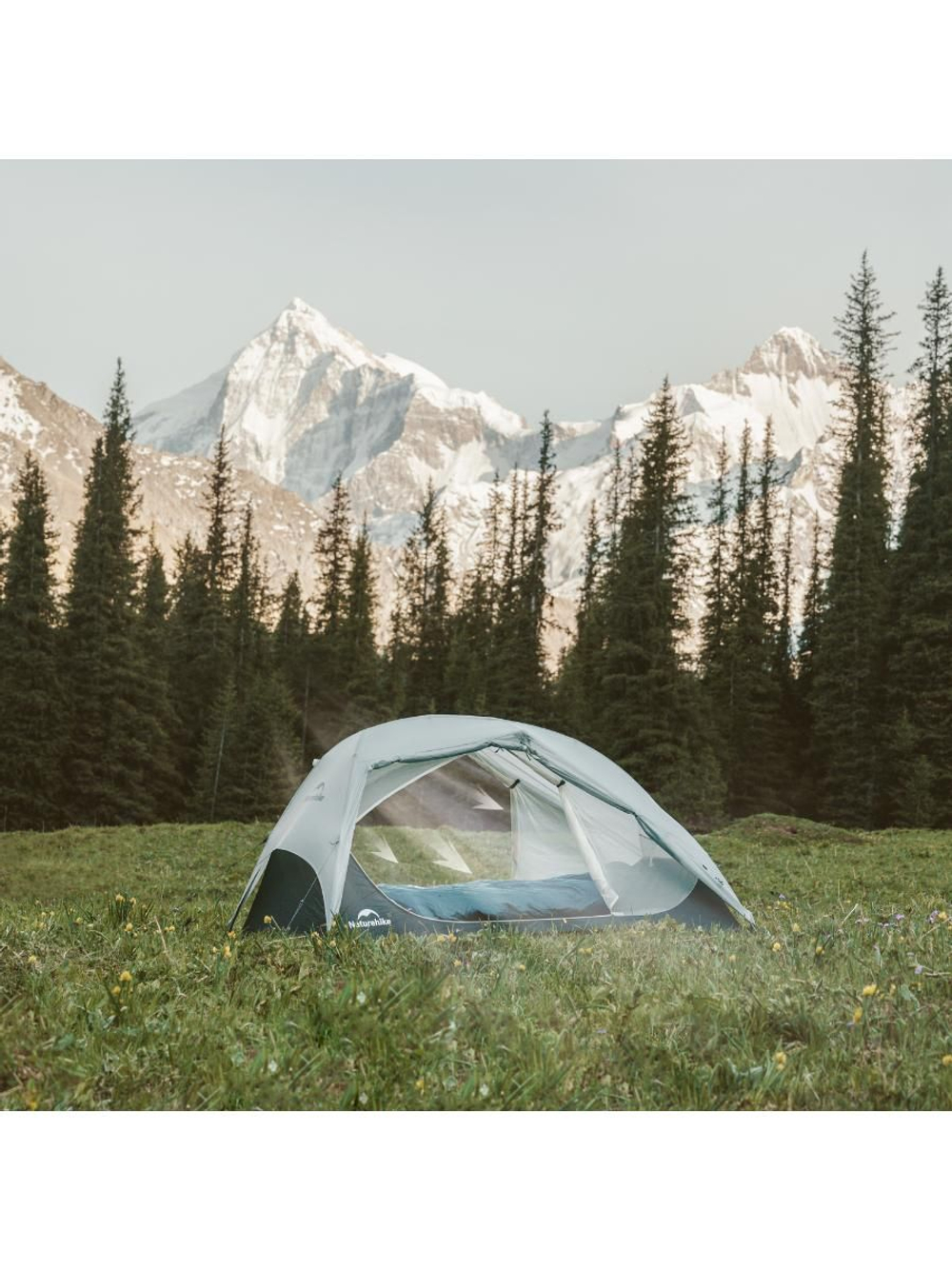 Палатка Naturehike Star River UL CNK2450WS022 двухместная серая