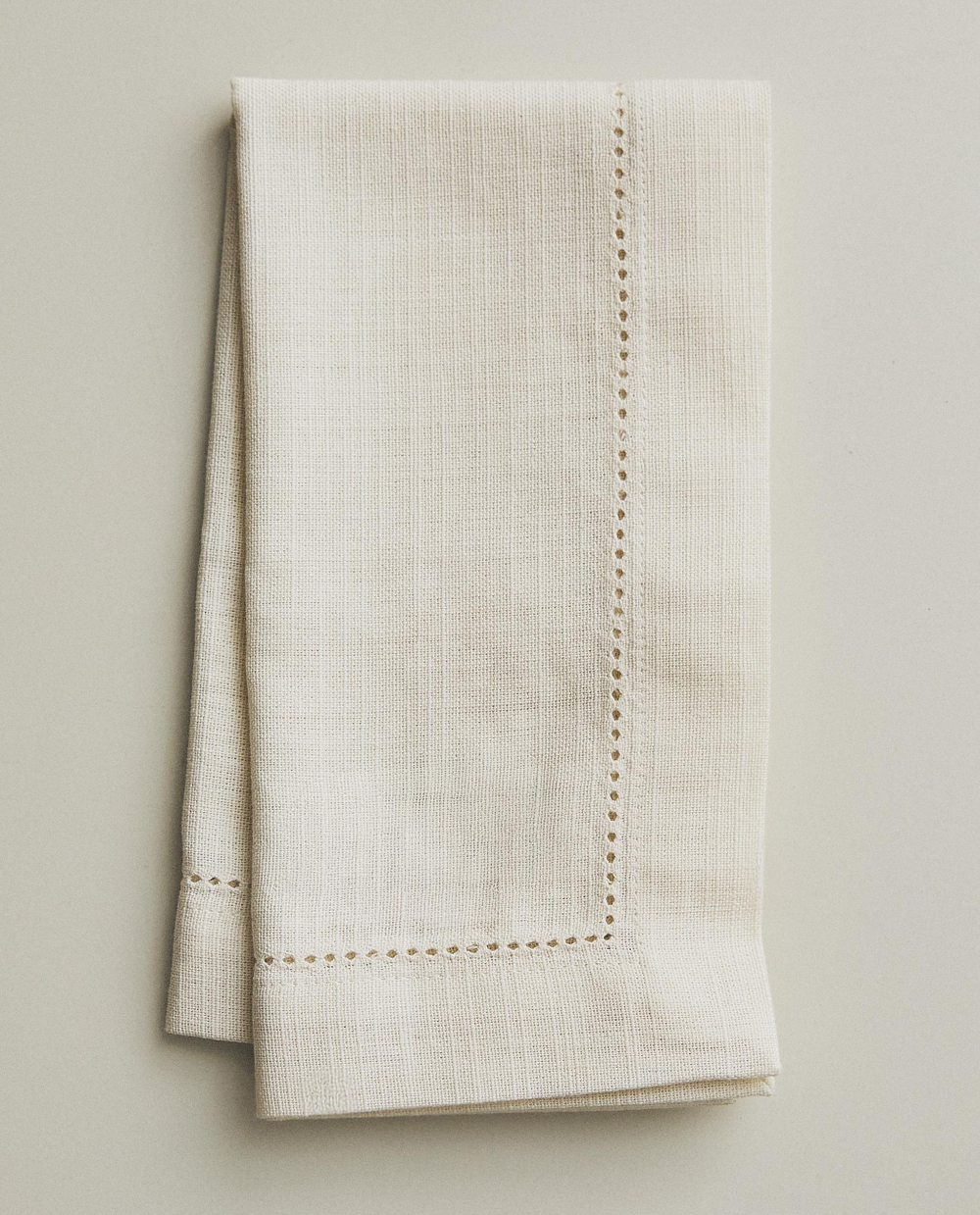Zara Home столовая салфетка из хлопка, ажурная отделка, 45 45 см