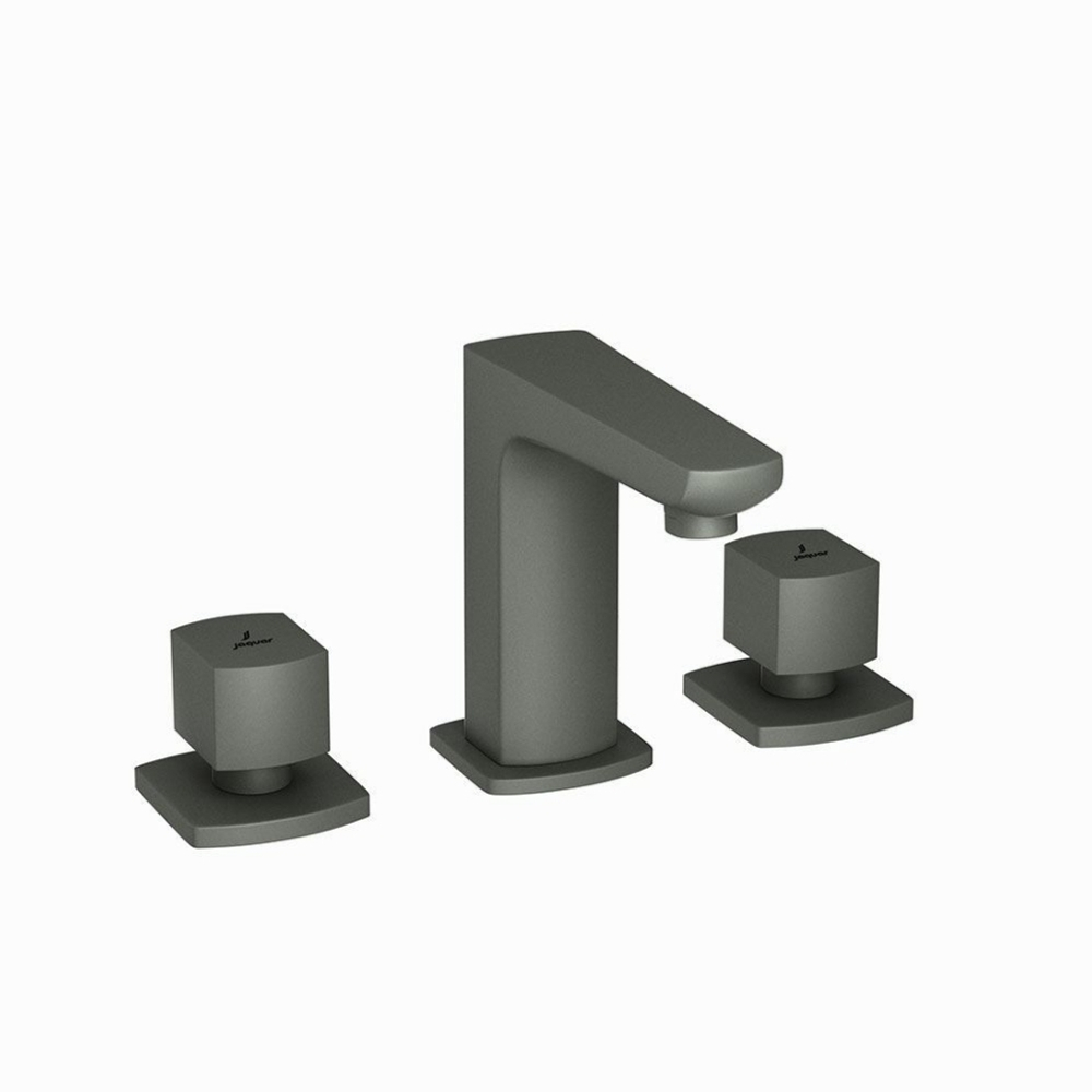 Jaquar, Смеситель для раковины Kubix Prime, 2-рычаж., Графит KUP-GRF-35189PM