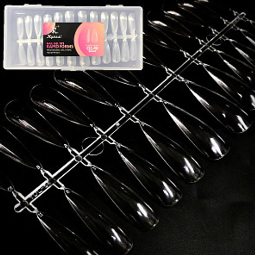 Типсы KYASSI гелевые 240шт Острые глянец