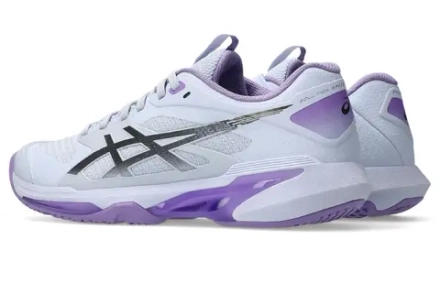 Женские теннисные кроссовки Asics Solution Speed FF 4 Night Energy - blue fade/gunmetal