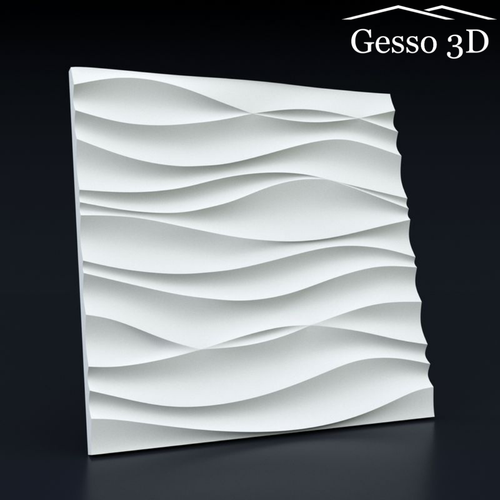 Гипсовая 3D панель Волна Аравийская