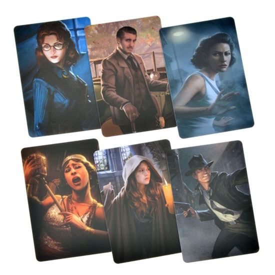 Настольная игра Ужас Аркхэма. Карточная игра: Нарушенный круг. Сыщики. Дополнение