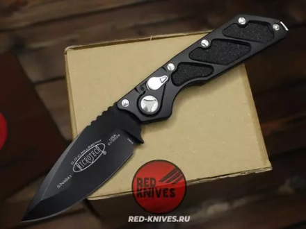 Нож Microtech DOC - черная рукоять, черный клинок RK-455