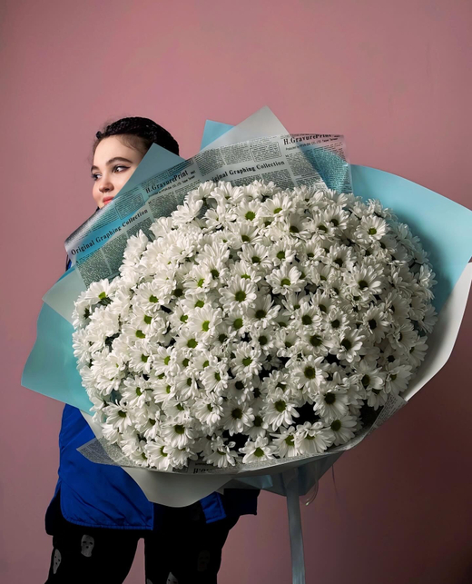 Букет "Моно из хризантем"