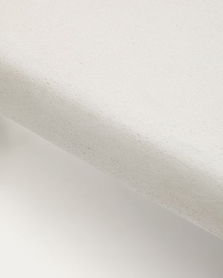 Журнальный столик Labra из цемента и акации 80 x 80 см