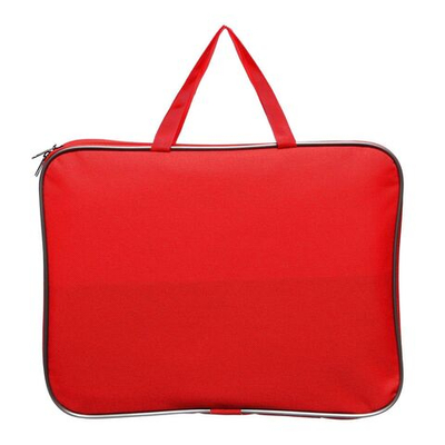 Папка с ручками текстильная А4, 360 х 270 х 20 мм, внутренний карман Calligrata, Офис 1Ш421, красная