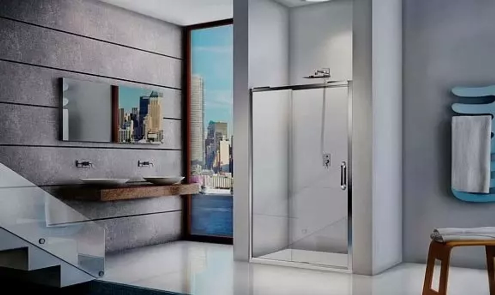 Душевая дверь в нишу Bas Antares WTW-120-C-CH 120*195 без поддона