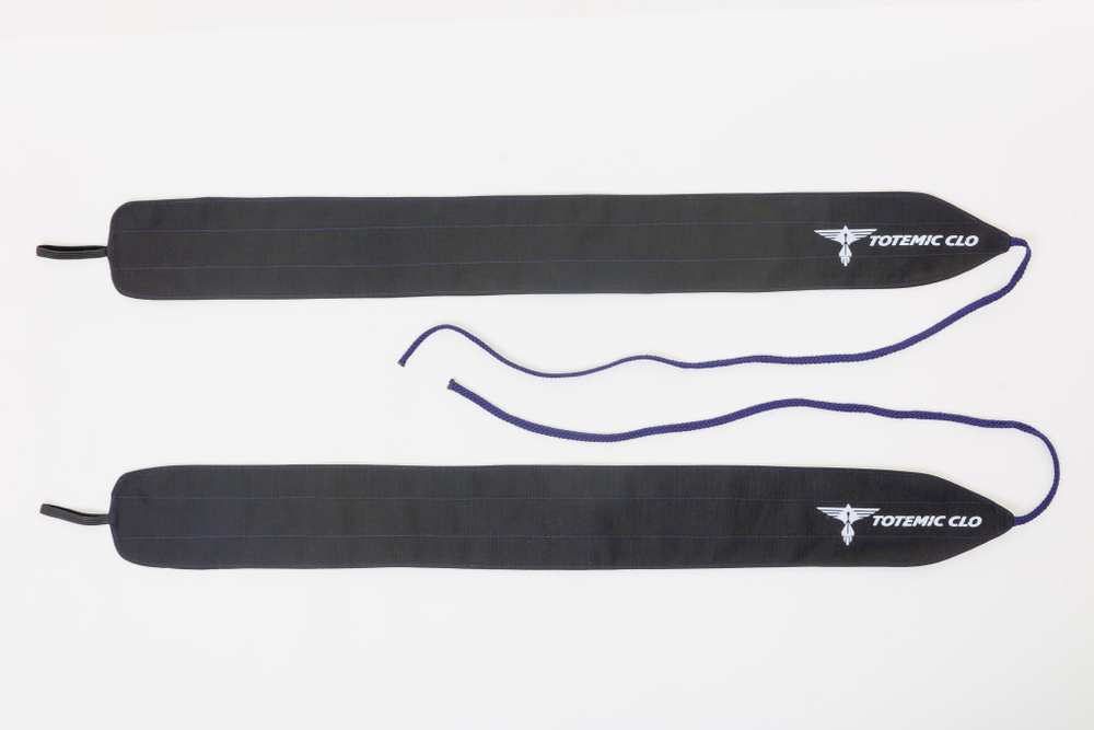 Кистевые бинты Totemic Clo неэластичные шнурковые, 8*70см, синие