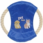 Игрушка текстиль «Фрисби», цвет синий, 18см (лейбл)