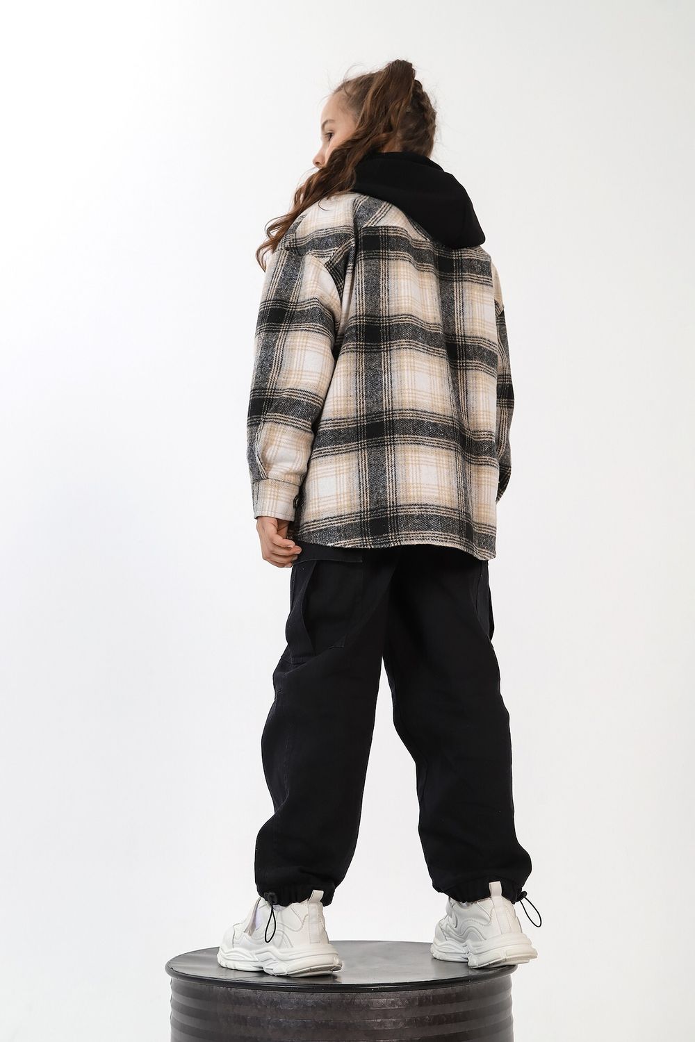 Рубашка для девочки Квадро-1 Виотекс КОРИЧНЕВЫЙ