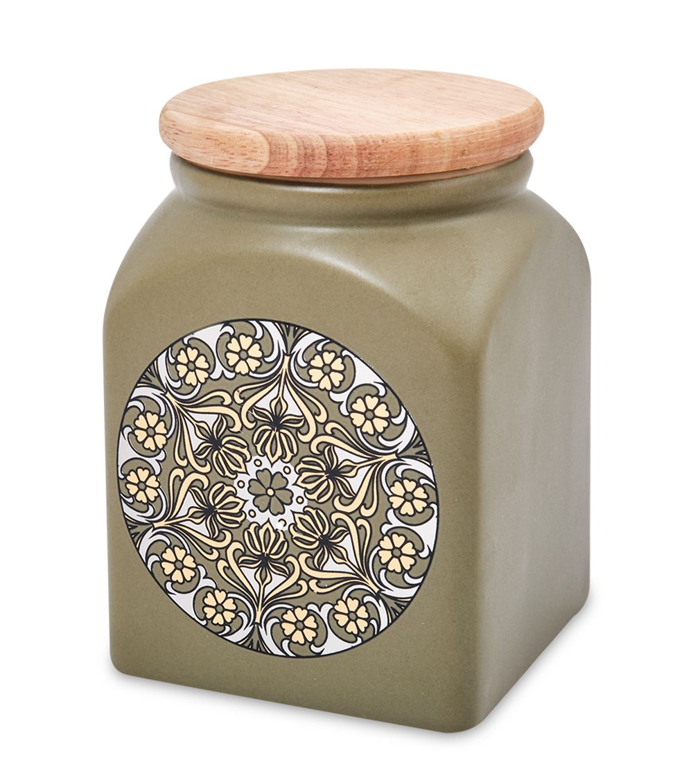 TJ-17/2 Керамическая банка сред. с крышкой