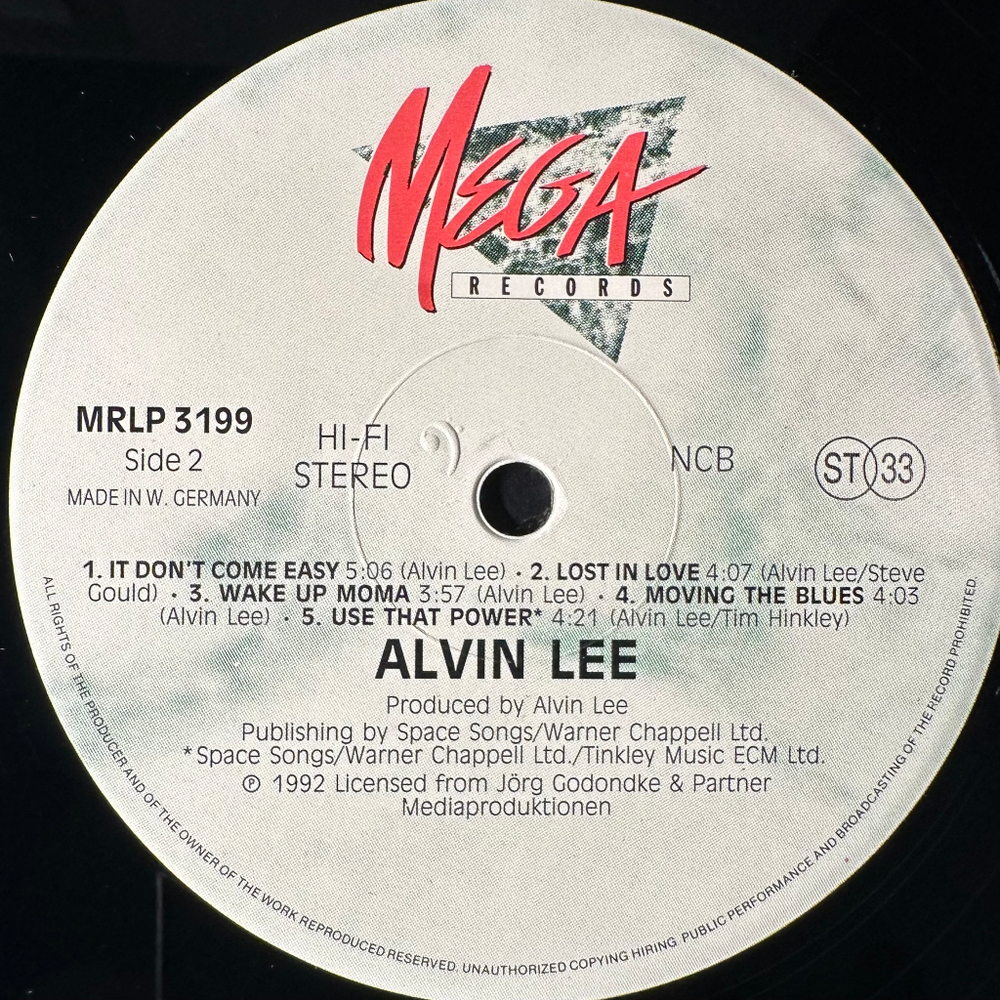 Alvin Lee ‎– Zoom (Германия 1992г.)