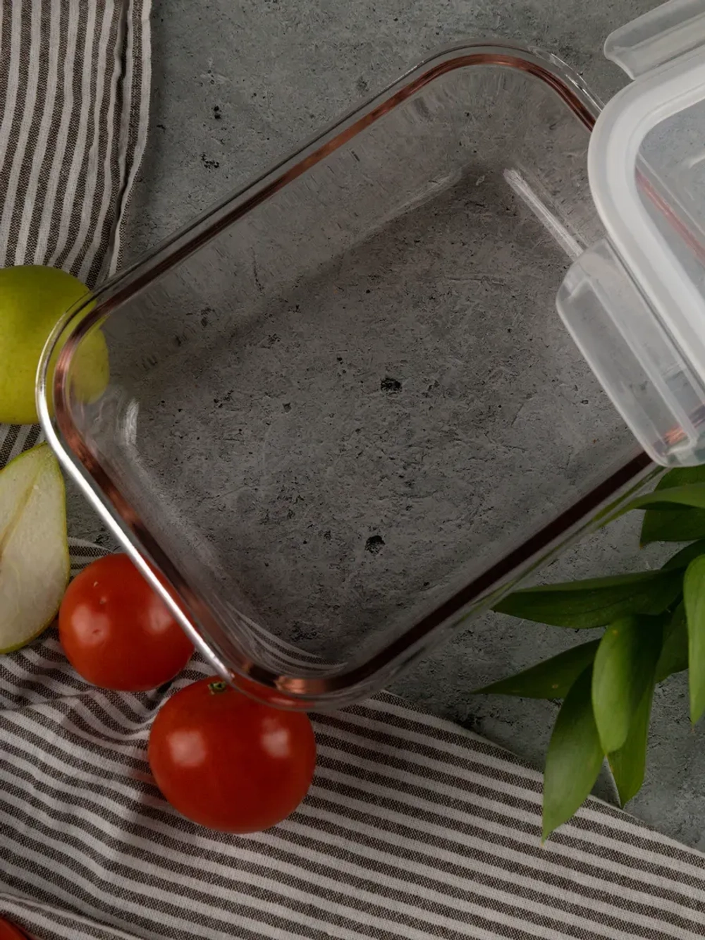 Контейнеры для еды стеклянные, 2 шт, 620 мл., 1030 мл