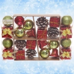 Набор украшений «Весёлое рождество» 24*16 см, 4 см (24 предмета)