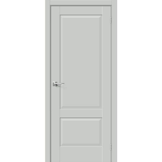 Купить Межкомнатная дверь ПЭТ Прима-12 Grey Silk глухая