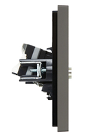 FORTE&PIANO Розетка двойная TV+RJ45 кат.5E FP336 серый IEK