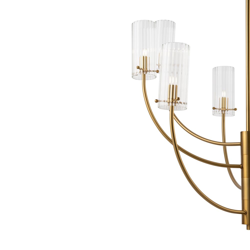 Люстра на штанге Maytoni Arco MOD223PL-08BS