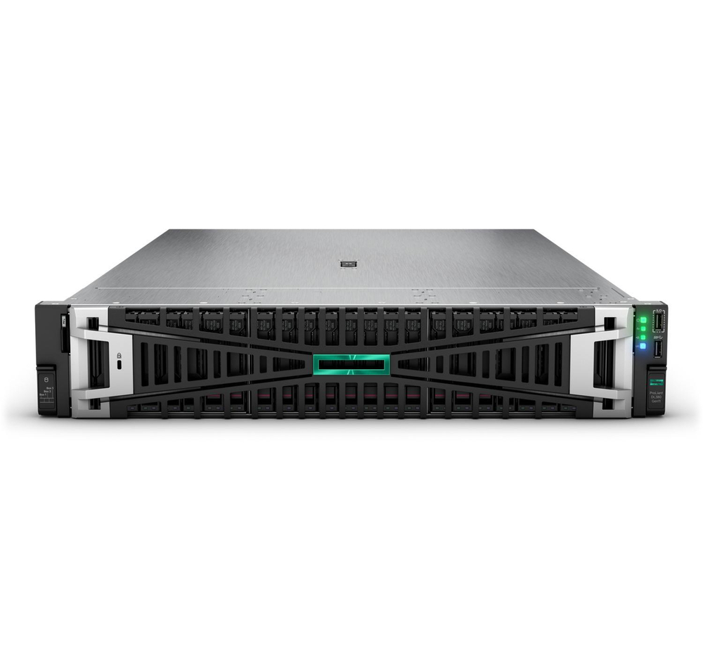 Server HP Enterprise/DL380 Gen11/1/Xeon Silver/4410Y (12C/24T 30Mb)/2 GHz/32 Gb/MR408i-o/4Gb/8SFF BC/4x1GbE OCP/No ODD/1 x 1000W Titanium