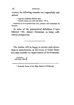 The principles of Gaelic grammar. Designed to facilitate the study of that language to youth | Archibald Currie