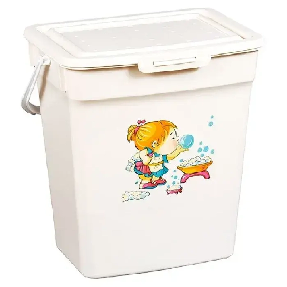 Ведро для порошка 9л (Слоновая кость) (комплект 30 шт)