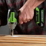 Гайковерт ударный акк. Greenworks GD24IW400, 24V,б/щет,1/2'', 400Нм,1х5Ач,ЗУ,кор (3802907CUG)