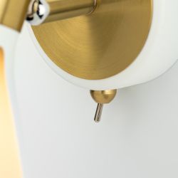 Светильник настенно-потолочный спот Rivoli Maira 7054-701 1 х Е14 40 Вт поворотный с выключателем | Rivoli