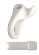 Белое виброкольцо Throb