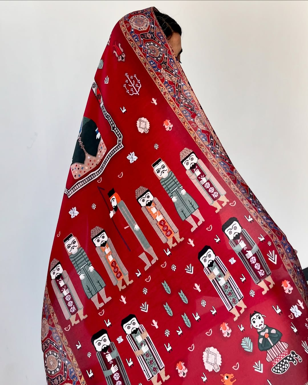 Иранский платок Narenji Kilim 2405202603 Иран